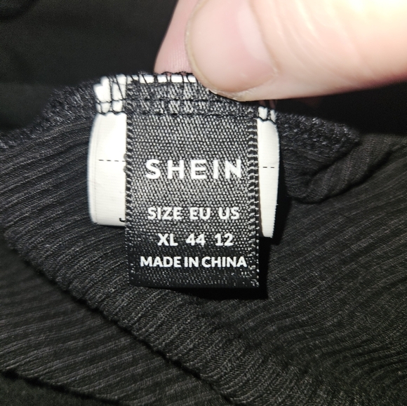 Shein Juniors Black Spaghetti Strap Bodycon Dress Size Xl (12) - Picture 10 of 10